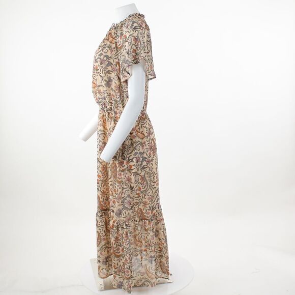 INC International Concepts Tiered Midi Dress Vanilla Chai 14 - Picture 4 of 5